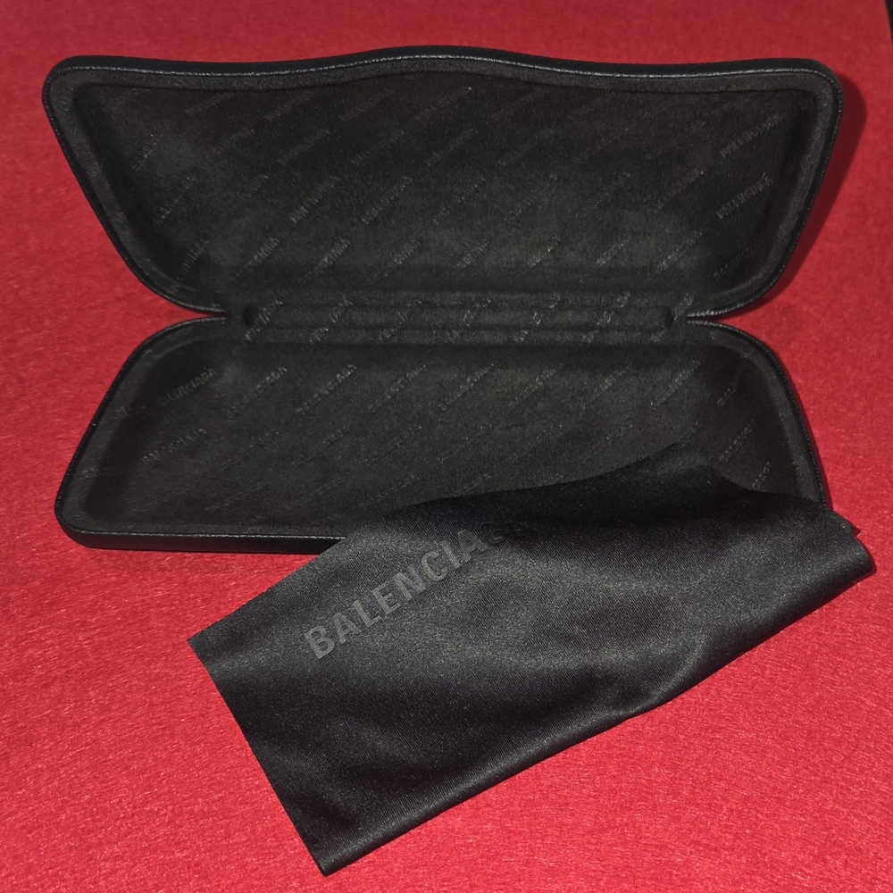 Balenciaga Black Glasses Case with Cloth